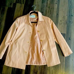 Tan Belloce button-up jacket size 6!